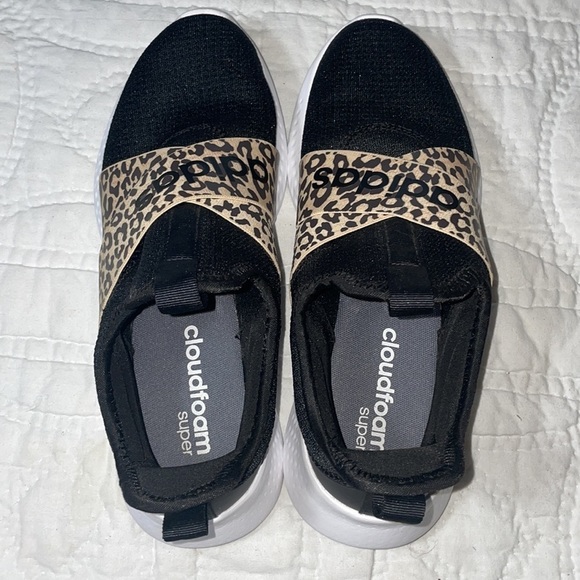 Adidas Puremotion Adapt Cloudfoam Leopard Slip on Comfort Sneakers size 7.5 - Picture 3 of 8